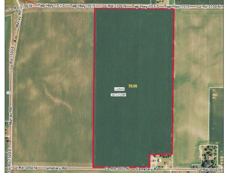 78.87 Acres - Prime Farmland : Rantoul : Champaign County : Illinois