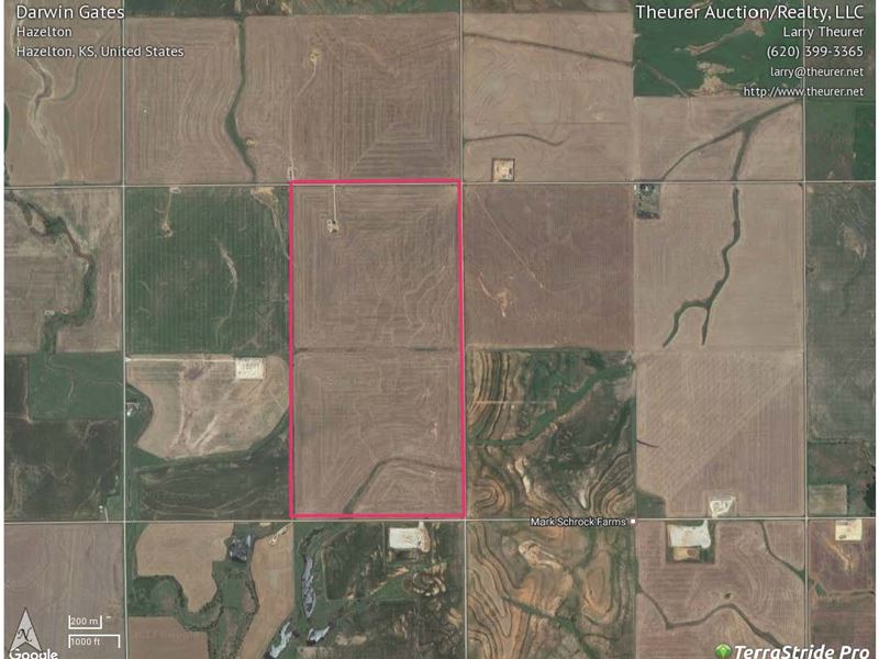 Tillable & Minerals, Barber Co Ks : Hazelton : Barber County : Kansas