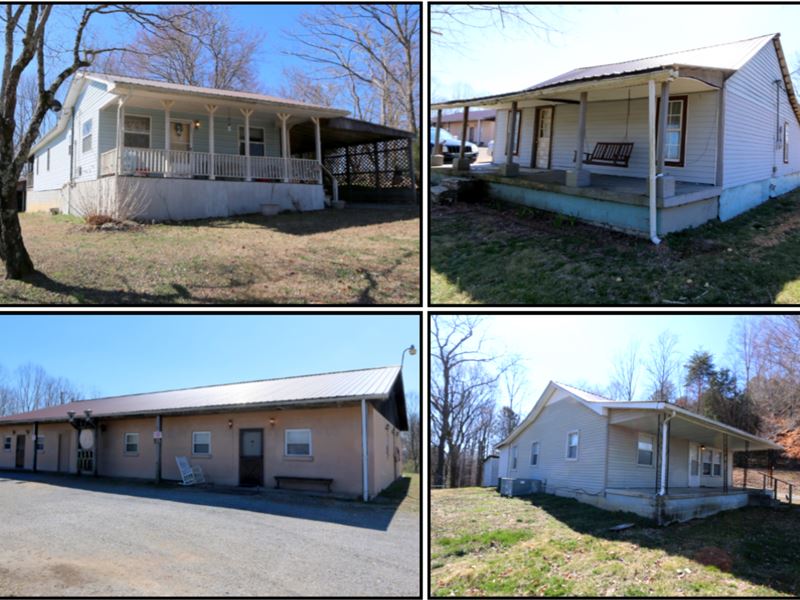 3 Homes and Duplex in 4 Tracts : Gainesboro : Jackson County : Tennessee