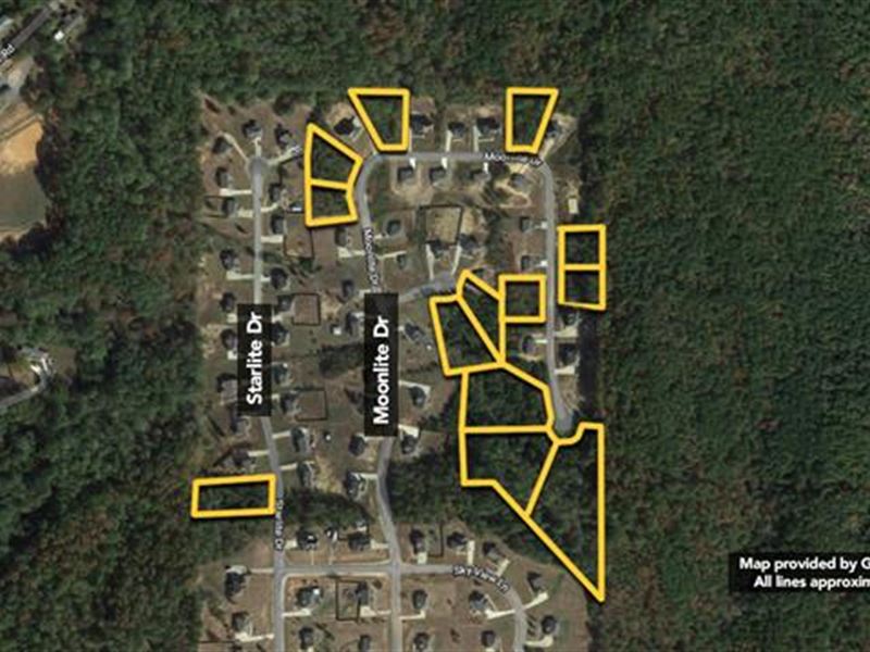 13 Residential Lots Selling as : Margaret : Jefferson County : Alabama