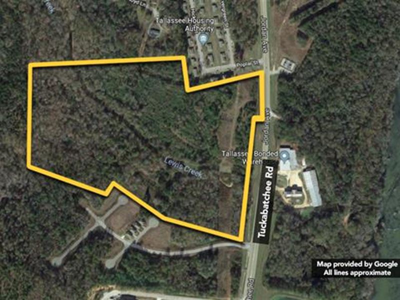 Land, Approx 47.65Ac Lot, Ap : Tallassee : Elmore County : Alabama