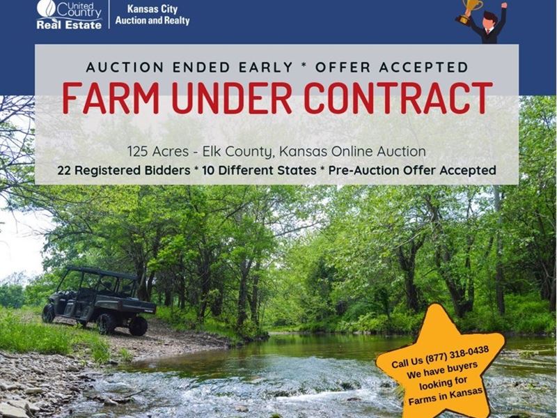 Auction, Hunting Land, Live Water : Grenola : Elk County : Kansas