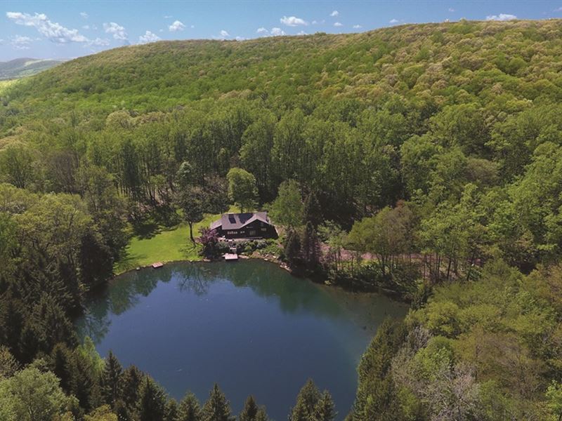 Hawk Pond 177 Acre Mountain Retreat : Oxford : Warren County : New Jersey