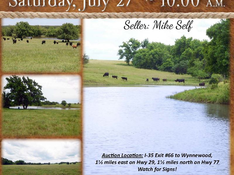 Beautiful Farm with Ponds and Views : Wynnewood : Caddo County : Oklahoma