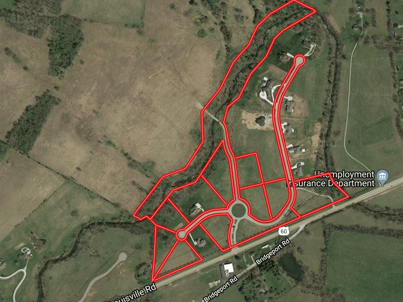 9 Residential Custom Home Sites : Frankfort : Franklin County : Kentucky