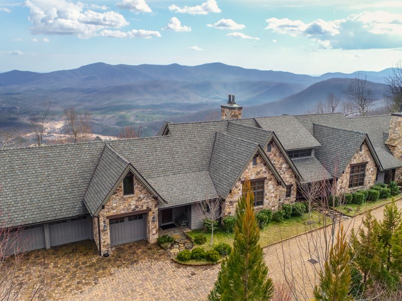 Auction Luxury Mountain Home : Mill Spring : Polk County : North Carolina