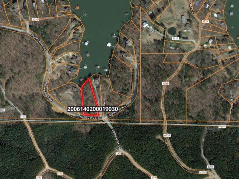 Lake Lot 35 Sipsey Rock Lane 1.30 : Crane Hill : Winston County : Alabama
