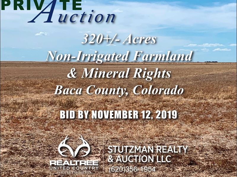 Baca County Colorado 320 Acres : Springfield : Baca County : Colorado
