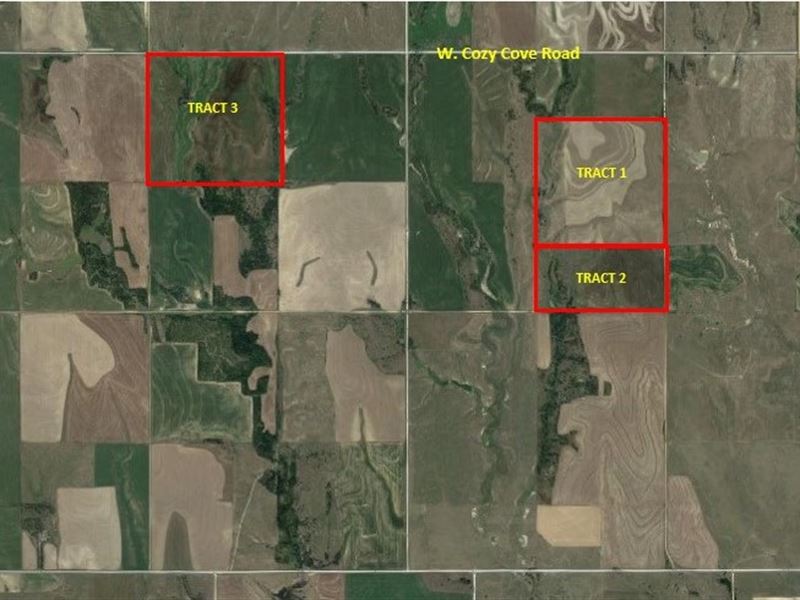 3 Productive Cultivated Tracts : Phillipsburg : Phillips County : Kansas