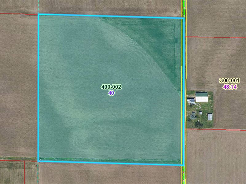 40 Acres, Palestine, Il, Auction : Palestine : Crawford County : Illinois