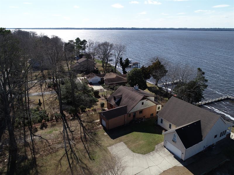 Chowan Riverfront Lot & Home : Edenton : Chowan County : North Carolina