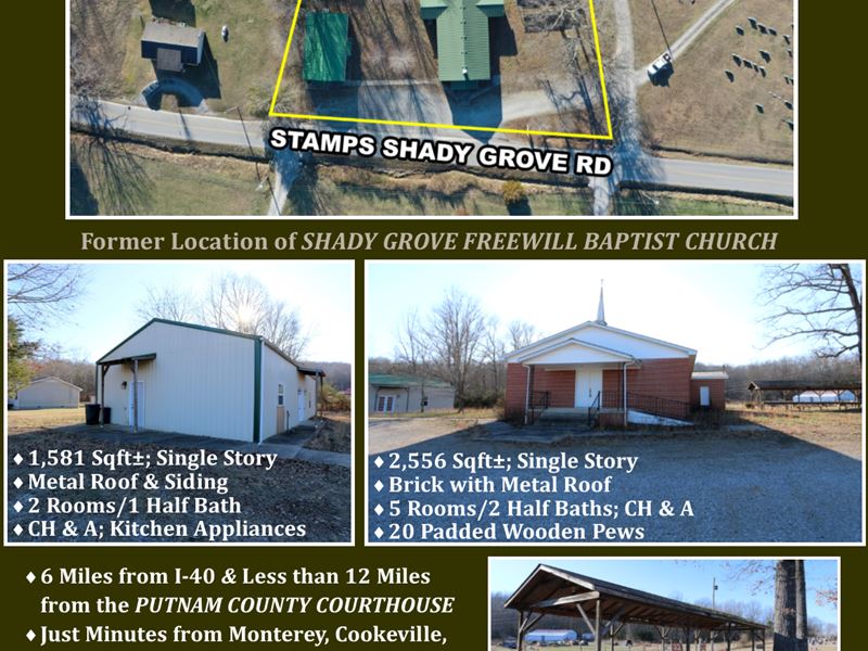 2 Buildings on Unrestricted Lot : Monterey : Putnam County : Tennessee