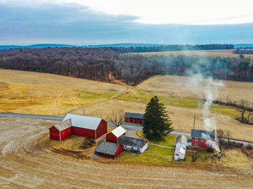 138+ Acres, Farmhouse, Barns : Andreas : Schuylkill County : Pennsylvania