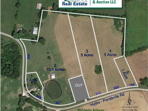 22 Acre Warren County Farm Home : Smiths Grove : Warren County : Kentucky