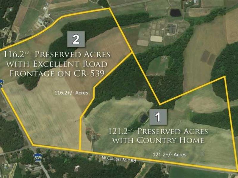 Preserved Farms Totaling 237 Acres : New Egypt : Ocean County : New Jersey