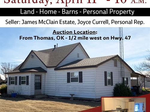 Country Living in Oklahoma : Thomas : Custer County : Oklahoma