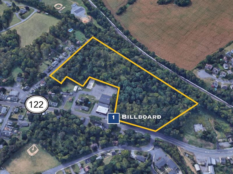 Development Site with Billboards : Phillipsburg : Warren County : New Jersey