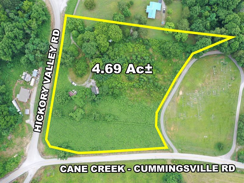 Corner Lot with Neglected Structure : Sparta : Van Buren County : Tennessee
