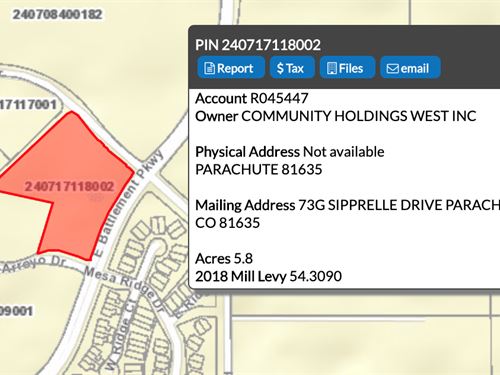 Cheap Land, Western Colorado : Battlement Mesa : Garfield County : Colorado