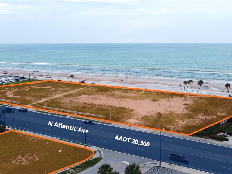 Direct Oceanfront Development Site : Daytona Beach : Volusia County : Florida