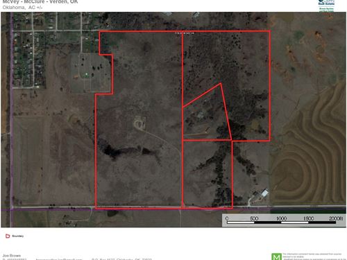 Land, Auction, Farm, Country Home : Verden : Grady County : Oklahoma