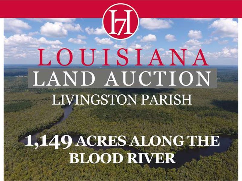 Land, Lodge & Barn on Blood River : Springfield : Livingston Parish : Louisiana