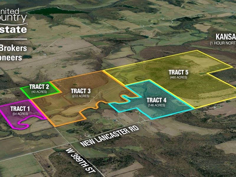 Kansas Premier Hunting Land Auction : La Cygne : Miami County : Kansas