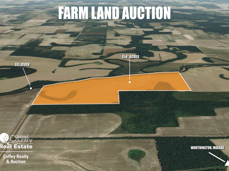 Absolute Land Auction, 154 Acres : Bloomington : Owen County : Indiana
