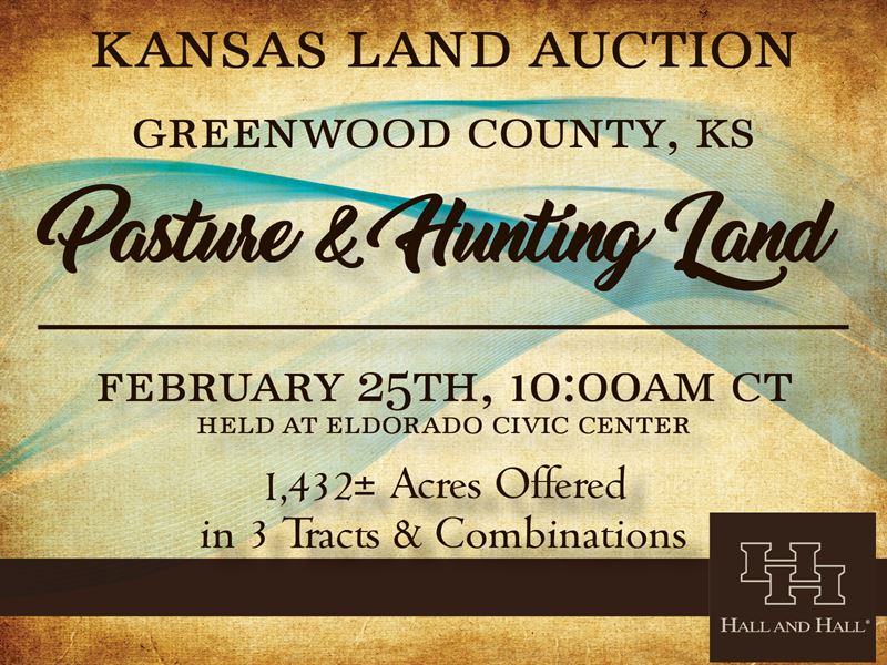 Kansas Pasture and Hunting Land : Eureka : Greenwood County : Kansas