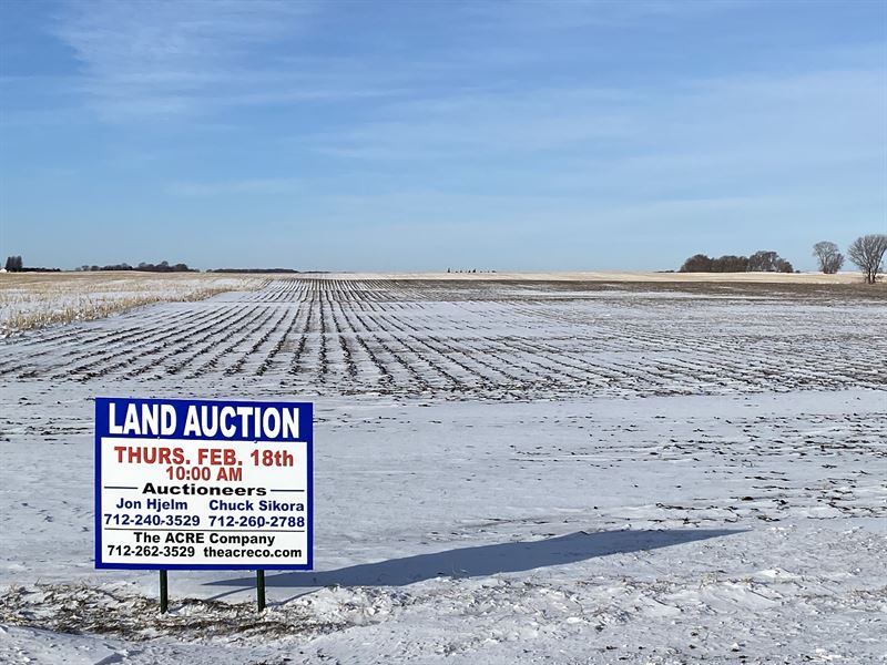 All Tillable Farm in Two Tracts : Spencer : Clay County : Iowa