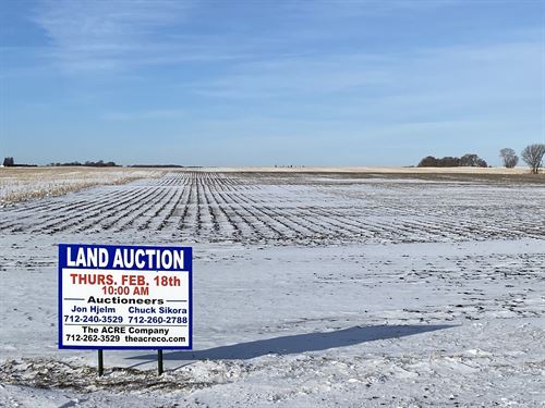 All Tillable Farm in Two Tracts : Spencer : Clay County : Iowa
