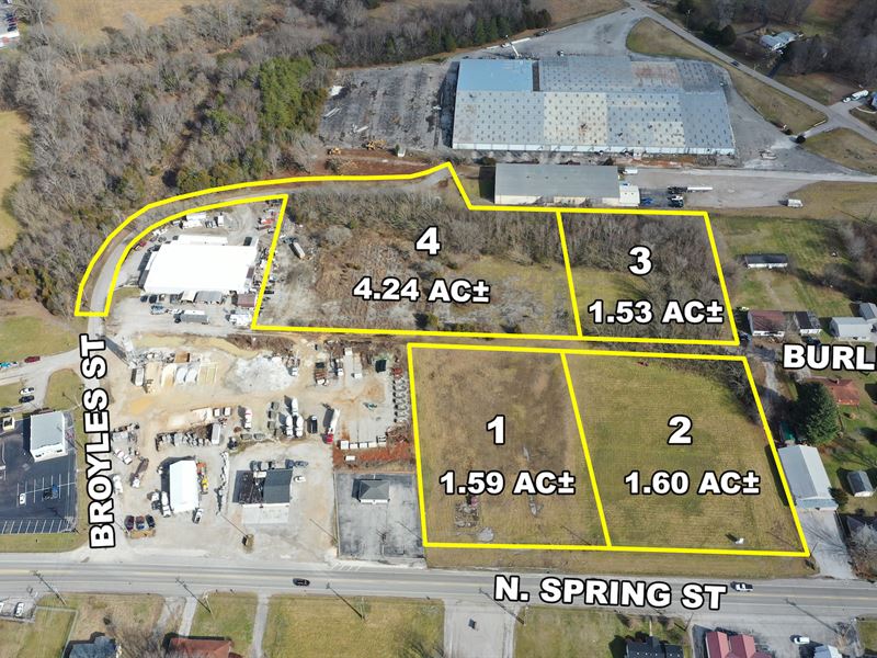 8.96 Ac+/- in 4 Tracts : Sparta : White County : Tennessee