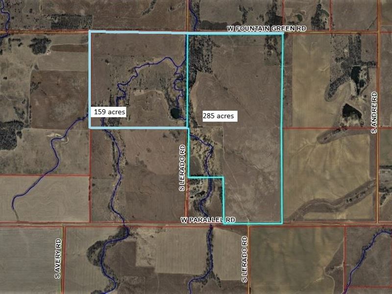 Online Land Auction, 445 Acres : Langdon : Reno County : Kansas