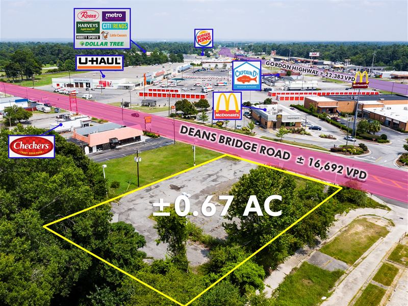 Absolute $1 Auction, Pad Ready : Augusta : Richmond County : Georgia