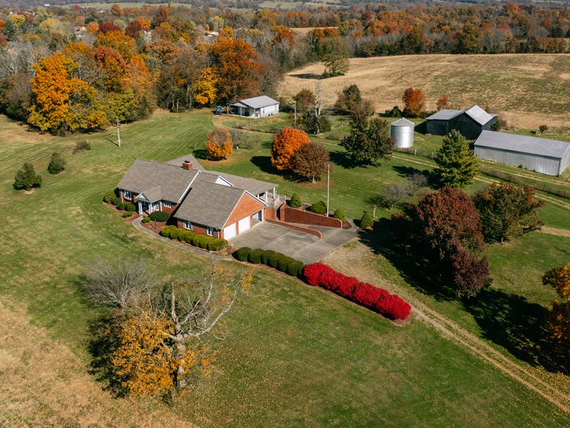 90 +/- AC in 8 Parcels, Two Homes : Bardstown : Nelson County : Kentucky