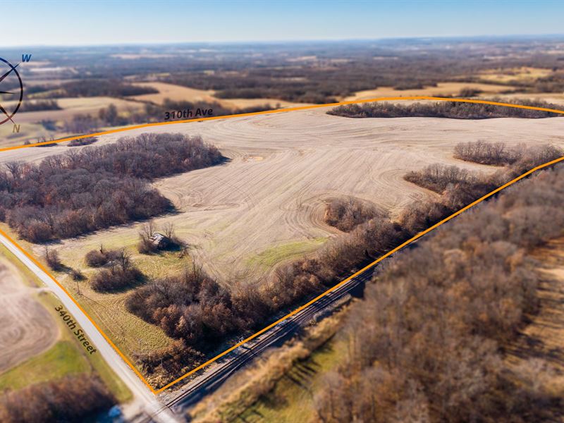 107.8 Acres Pike County, New Salem : Baylis : Pike County : Illinois