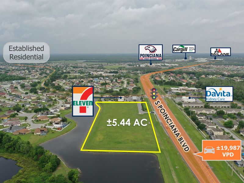 5.44 Acres, Orlando Msa Land : Kissimmee : Osceola County : Florida