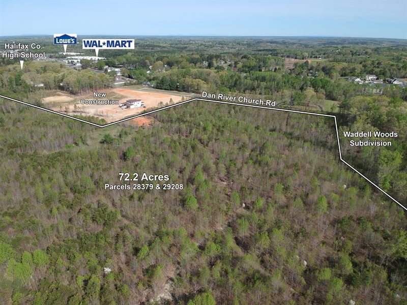 72 Ac Residential Dev. Opportunity : South Boston : Halifax County : Virginia