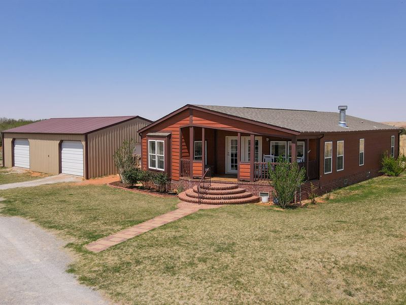 Oklahoma Country Home for Sale : Hammon : Roger Mills County : Oklahoma
