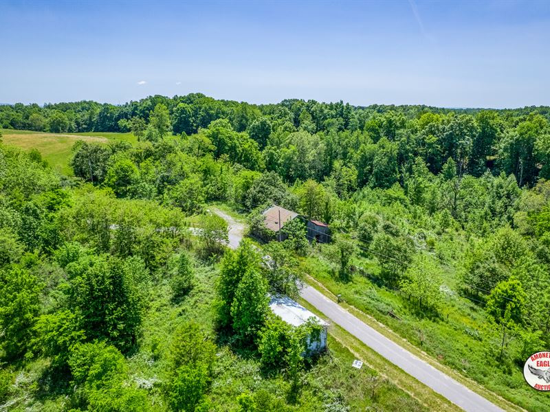 35+/- Ac in Tracts, Neglected Home : Burkesville : Cumberland County : Kentucky