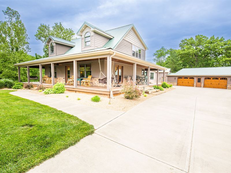 Indiana Country Home on Acreage : Bennington : Switzerland County : Indiana