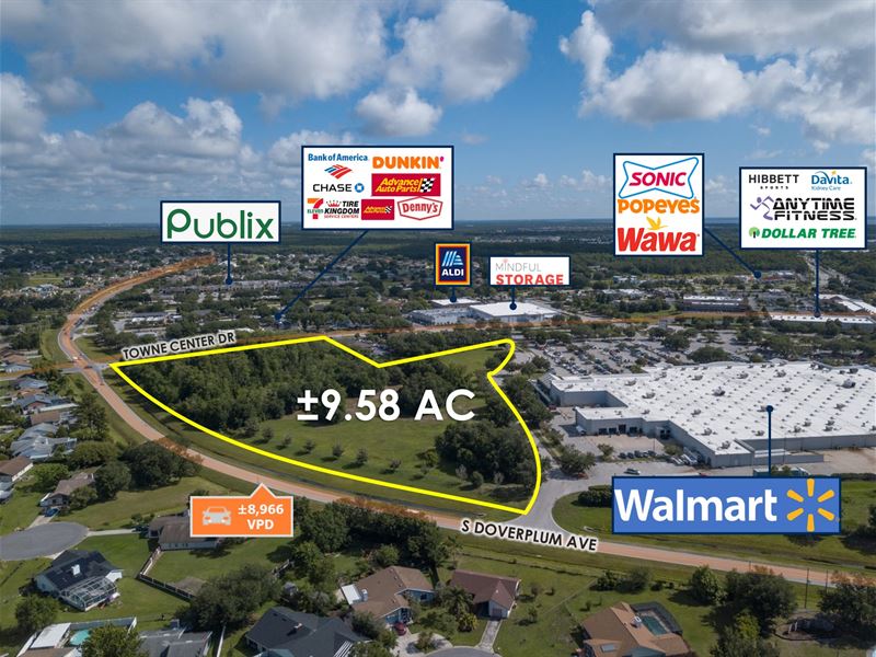 9.58 Acre Walmart Outparcel : Kissimmee : Polk County : Florida