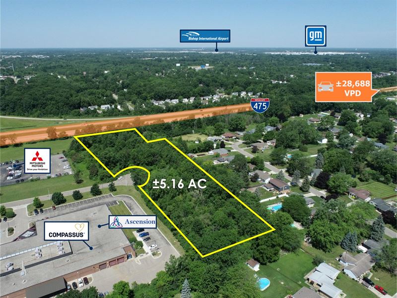 5.16 Ac, Absolute $1 Auction : Grand Blanc : Genesee County : Michigan