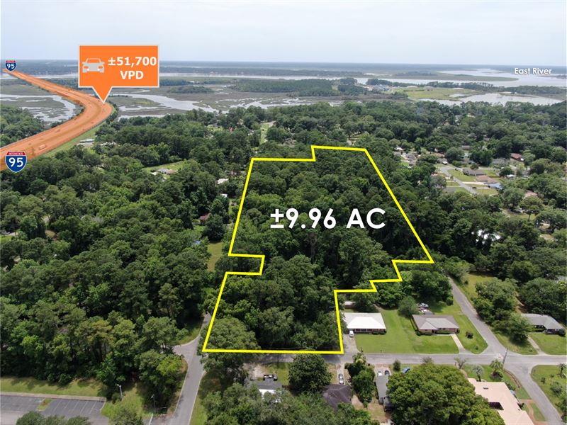 Absolute Auction, 9.96 AC Land : Brunswick : Glynn County : Georgia