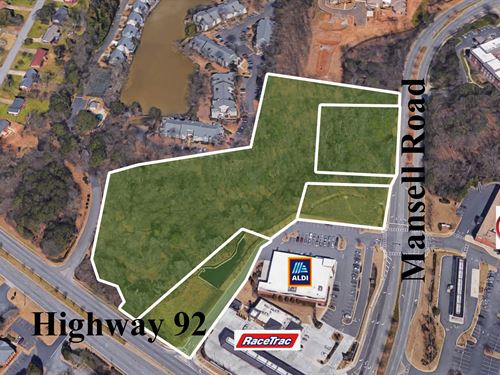 7.51 Acres Commercial Land : Roswell : Fulton County : Georgia