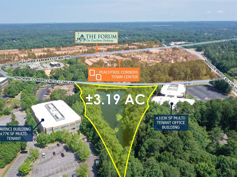 $1 Auction, 3.19 AC Atlanta Msa : Peachtree Corners : Gwinnett County : Georgia