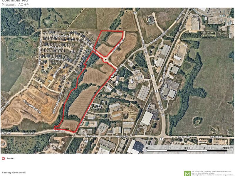 33.54 Acre Development Site : Columbia : Boone County : Missouri