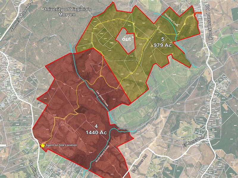 2,419 Acres Charlottesville, VA : Charlottesville : Albemarle County : Virginia