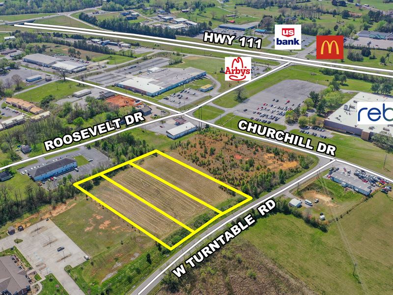 3 Commercial Lots : Sparta : White County : Tennessee