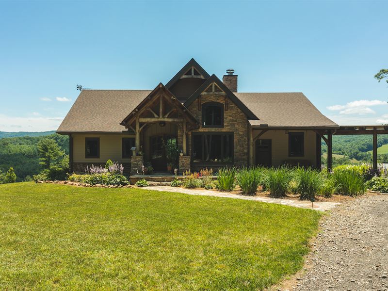 VA Timber Home and Land for Sale : Willis : Floyd County : Virginia